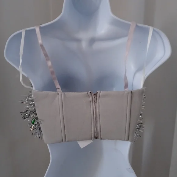 Akira JINGLE BELLS SILVER BUSTIER - Picture 3 of 4